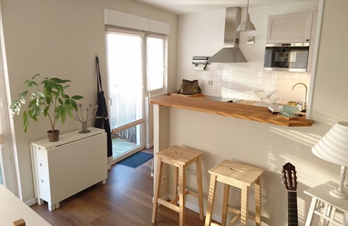 Miroir - Batignolles Apartment | BEAUTIFUL APARTMENT 50m2 - PRIVATE PARKING - WIFI - NEAR SOUTH STATION