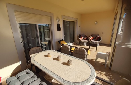 Guia Apartment | Beautiful designer ground floor apartment with leisure complex pool, gym & sauna