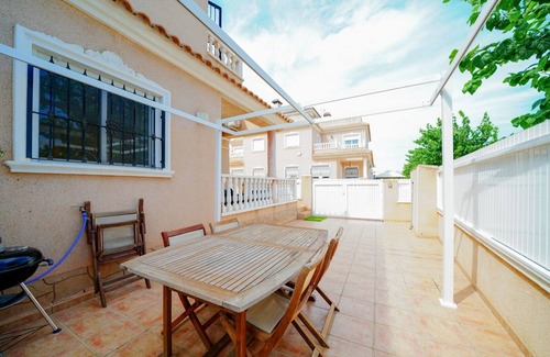 Torre de la Horadada House | Beautiful house with terrace, swimming pool, located 700 m from the sea (6 pers)