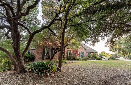 Parker County House | Beautiful home, 3 wooded acres, sleeps 16