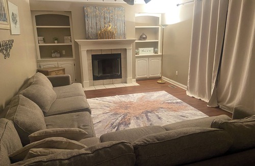Laotto House | Beautiful home, w/fireplace & outdoor fire pit. Perfect for seasonal getaways.