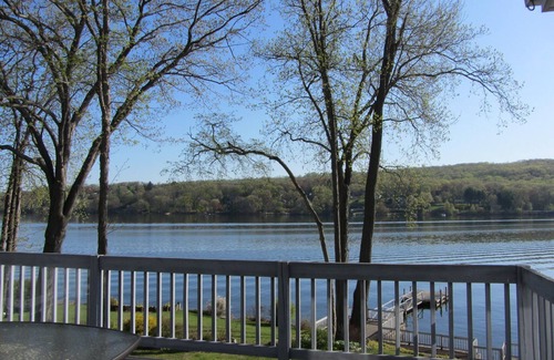 Brookfield House | Beautiful lakefront summer house with hot tub and private dock!