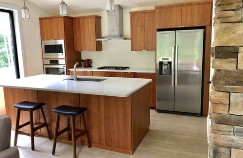Baraboo Cottage | Beautiful new contemporary home, quiet wooded lot minutes from Devils Lake
