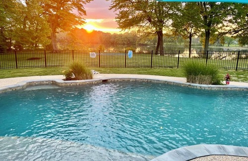 Unionville House | Beautiful, Open floor plan, amazing sunset views,Waterside Pool, Pier, 6+ac