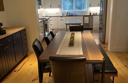 Monterey House | Beautiful, peaceful modern home in a wooded area with town beach lake access