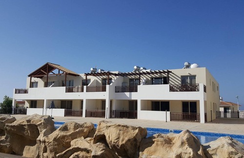 Peyia Town Apartment | Beautiful quiet well-furnished Apartment B201 with large terrace, FREE WIFI
