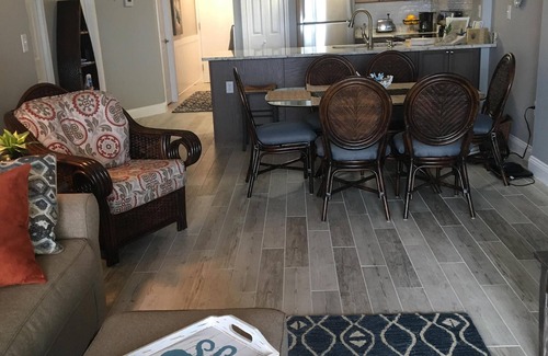 Fort Morgan Condo | Beautiful white sand and the Gulf- that’s the straight on view from this condo!