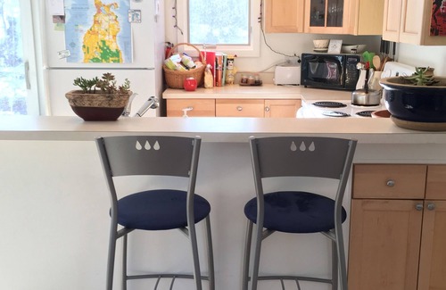 Beaver Island Ski Chalet | Beaver Island Chalet 2BR, 2BA sleeps 6, big windows overlooking lovely woods.