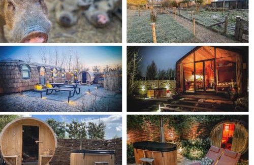 Almere House | Bed & Wellness Klein Knorrestein with private hottub and sauna and tandembike rental included in price