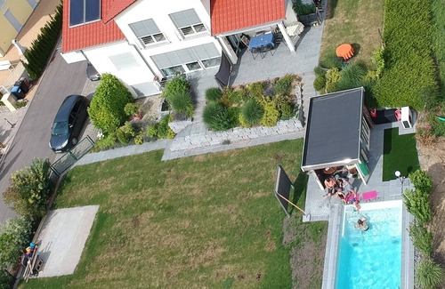 Stetten Apartment | Bellevue "Hagnau" with a view of Lake Constance and the Alps