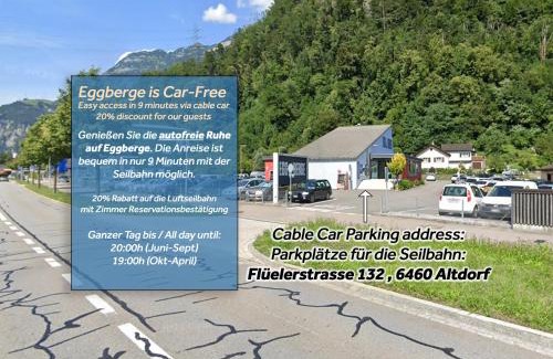 Altdorf Hotel | Berggasthaus Eggberge - Boutique Mountain Hotel - Access via Cablecar