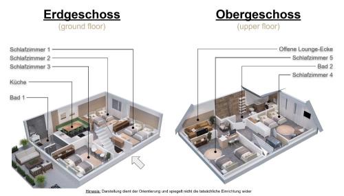 Goldenstedt Apartment | BesTime - Modernes 5BR Haus mit 2 Parkplätzen