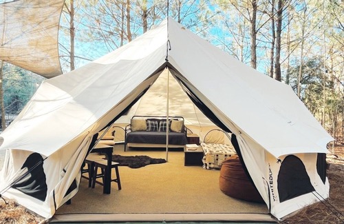 Conway RV Rental | 🐻 Big Bear Glamping | Spacious Forest Retreat 🌲🔥 Sleeps 8