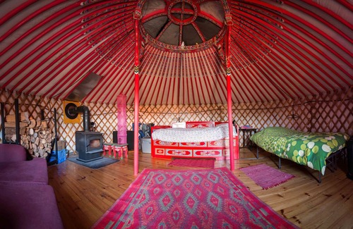 Indian Brook Resort | Big Red Yurt at Cabot Shores Wilderness Resort