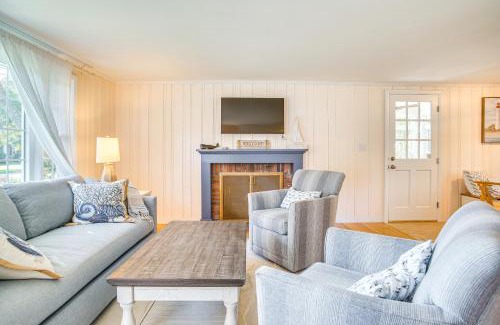East Falmouth House | Bike to Private Beach Cape Cod Escape with Sunroom