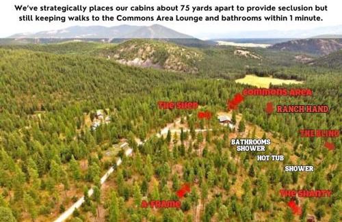 Missoula House | Blind Cabin Off-Grid, Pet-friendly w Hot Tub