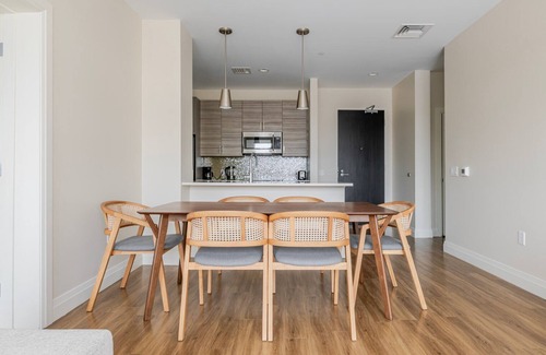 Newtonville Apartment | Blueground | Newtonville, fitness center, nr park