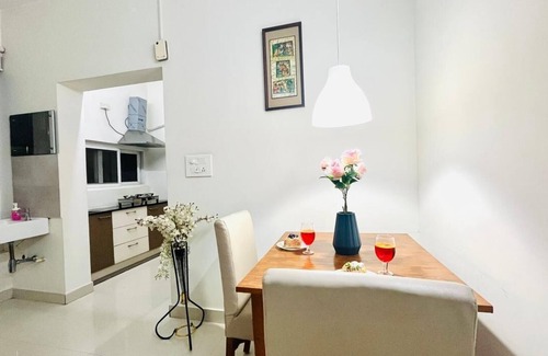 Madhapur Apartment | BluO 1BHK Hitech City - Gym, Balcony, Garden Lift