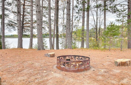 Rhinelander Cottage | Boat Dock & Fire Pit: Lakefront Monico Home!