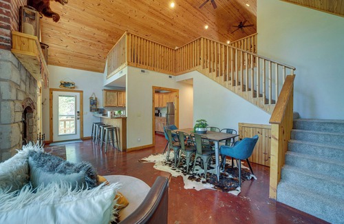 Eucha Cabin | Boat Dock & Fire Pit: Lakefront Paradise in Eucha!