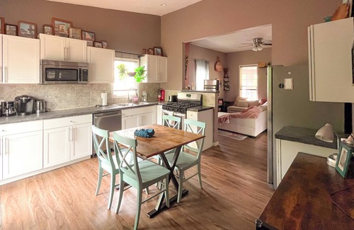 West Central House | Boho 2BR w/Deck & Firepit - Near Downtown - No Cleaning Fee - The Newton House