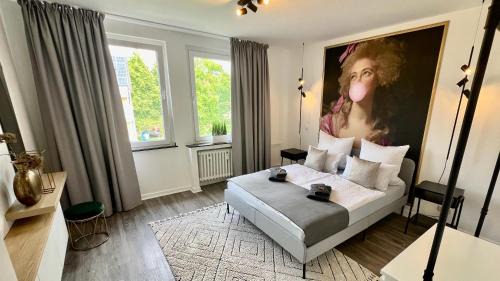 Mittelmeiderich Apartment | BOSTEL 2- Modernes Studio in Duisburg Meiderich, 4,7 km Hbf, U-Bahn 250m, Flughafen Düsseldorf 28 km, Landschaftspark 2,9 km, 5 Gehminuten von Herzklinik entfernt