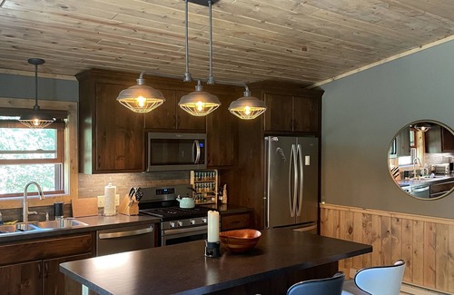 Pequot Lakes House | Bourbon Hideout - Private dock and access to Lower Hay Lake/Whitefish Chain