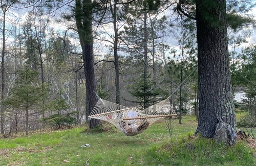Pequot Lakes House | Bourbon Hideout - Private dock and access to Lower Hay Lake/Whitefish Chain
