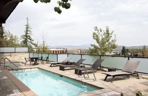 North Park City Apartment | Boutique hotel room w/pool & hot tub at Park City resort base