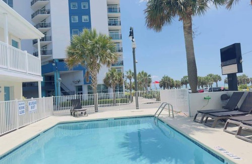 Downtown Myrtle Beach Apartment | Boutique on the beach, Studio #105 + Pool