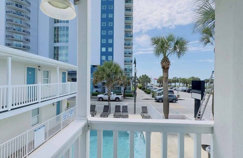 Downtown Myrtle Beach Apartment | Boutique on the beach, Studio #114 + Pool