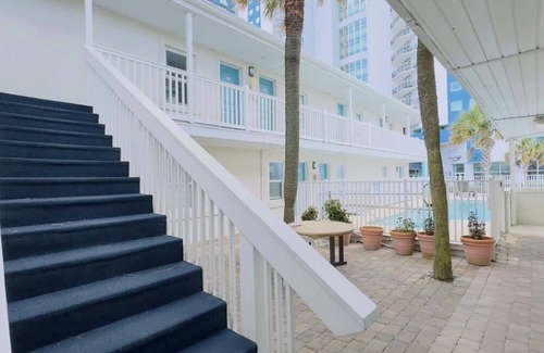 Downtown Myrtle Beach Apartment | Boutique on the beach, Studio #117 + Pool
