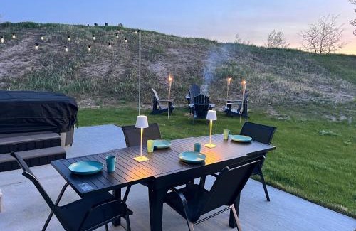 Ludington House | Brand New 5-Bedroom Lake Michigan Home + Hot Tub!