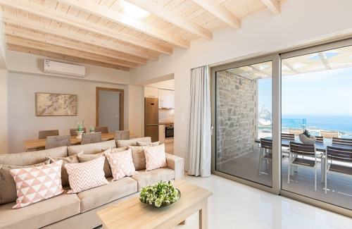 Zerviana Villa | Brand new villa Bonsai, breakfast, amazing sea & sunset view, luxury