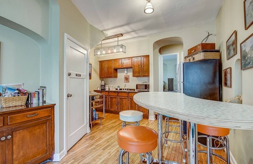 Brewers Hill Apartment | Brew City skyline flat.