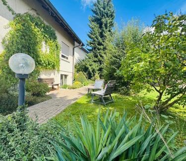 Wurenlos Apartment | Bright furnished Studio with workspace and garden area near Zurich