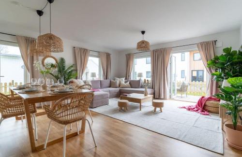 Bastad House | Bright Ground Floor Corner Home with Cozy Outdoor