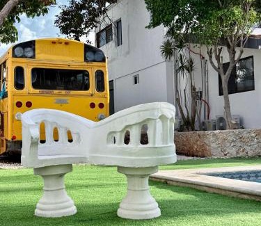 Colonia Campestre House | Bright Stay for 3 with Pool Access