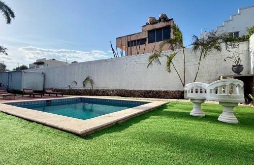 Colonia Campestre House | Bright Stay for 3 with Pool Access
