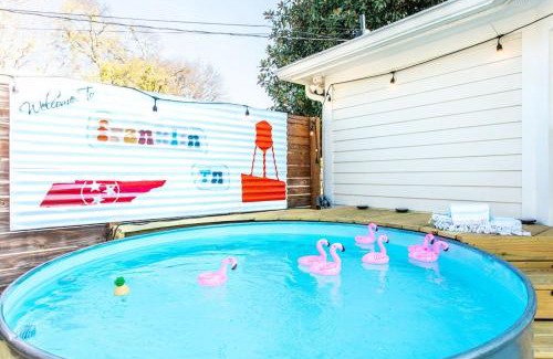 Franklin House | Brookwood Getaway Stock Tank Pool Outdoor Theater