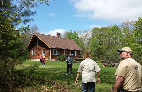 Exeter Cabin | Cabin Rental in scenic Maine woods with hiking trails, firepit, horseback riding