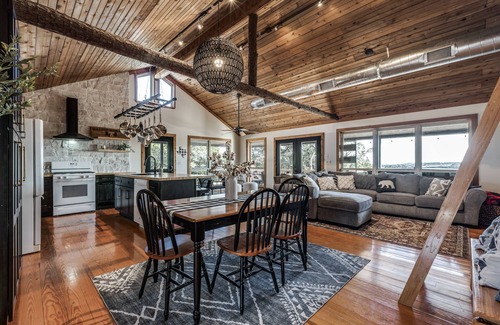 Paluxy Cabin | Cabin with Views, Hot Tub, Pickleball, & Game Building on 16 Acres!