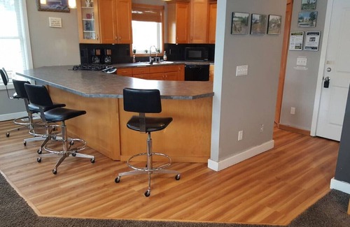 Spring Lake House | Campau upper 3 leve · Lakefront 2 Kings 2 Hot tub(s) spa, fireplace-pit