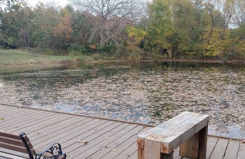 Akin RV Rental | Campground, in the heart of the 2024 Solar Eclipse path, country setting w/pond