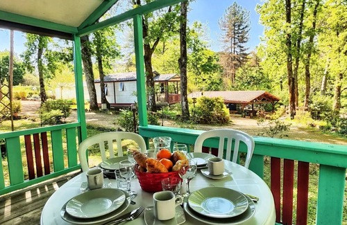Beaumont-du-Perigord Ski Chalet | Camping de la Colombière * - Chalet MOOREA 33.15 m2 - 2 bedrooms 5 people