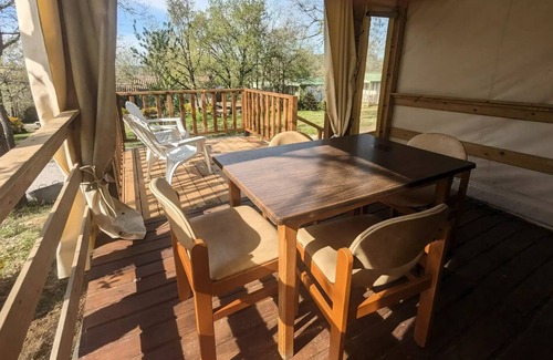 Belloc House | Camping le Roc del Rey* - Mobile home Canvas Tithome 3 rooms 4 people