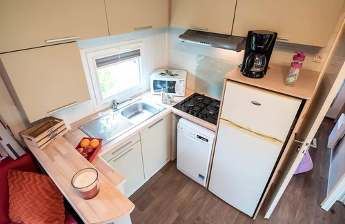 Severac-d'Aveyron House | Camping les Calquieres* - Mobile Home Cozy 4 rooms 6 people Air-conditioned