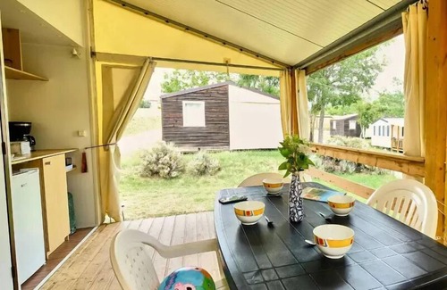 Lussas House | Camping maeva Escapades Ludo Parc * - 3-room canvas bungalow for 5 people (4 adults + 1 child under 9) without bathroom