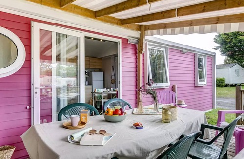 Landevieille House | Camping Romanée L'Evasion* - Mobile home CONFORT - 3 bedrooms - Clim. 6 persons