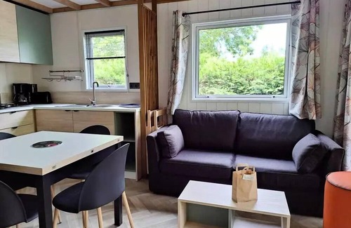 Nabirat Ski Chalet | Camping Ushuaïa Villages les Pialades * - Chalet Mimosa - 53m² with covered terrace - 3 bedrooms for 6 people